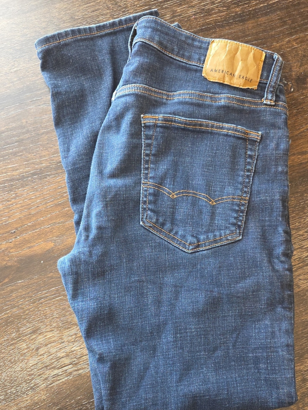 American Eagle Outfitters Men's Indigo Slim Straight Jeans